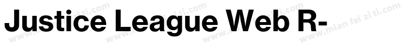 Justice League Web R字体转换